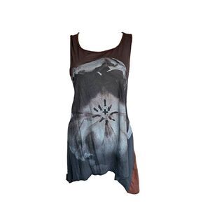 allsaints fusion tank top